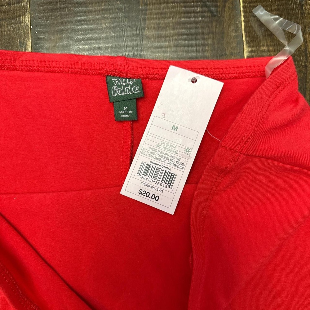 Wild Fable Women's Red Strapless Mini Babydoll Dress with Bubble Skirt - Picture 7 of 8